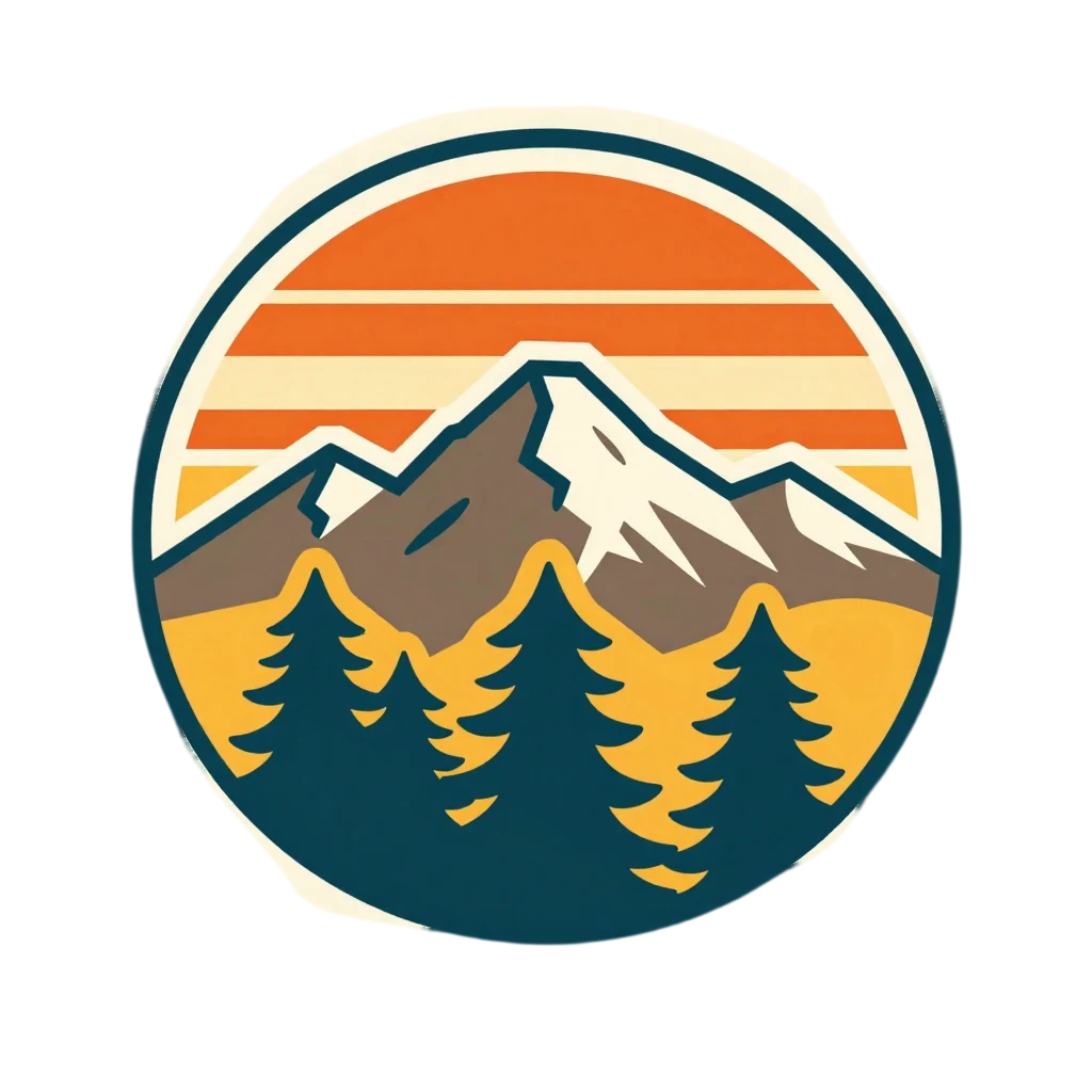 A badge with a transparent background
